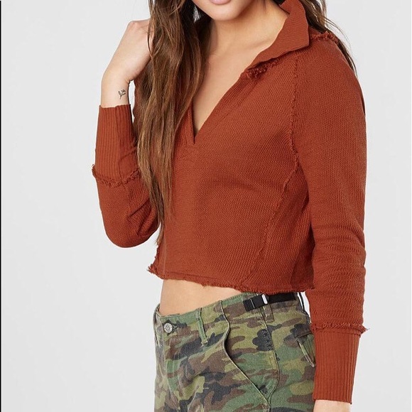 FREE PEOPLE Darcy Cropped Sweater - Picture 2 of 8